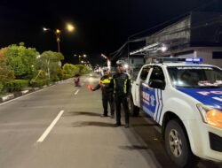 Antisipasi Balapan Liar, Satlantas Polres Kapuas Patroli malam