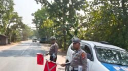 Antisipasi Lakalantas, Satlantas Polres Kapuas Pantau Arus Lalu Lintas Lingkar Luar Kota