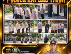 Apel Pagi Personel Polsek Kapuas Timur, Kapolsek tekankan Pelaksanaan Pencegahan dan Penanganan Karhutla di Wilkum Polsek Kapuas Timur