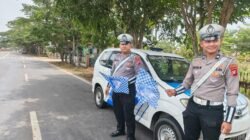 Antisipasi Lakalantas, Satlantas Polres Kapuas Pantau Arus Lalu Lintas Lingkar Luar Kota