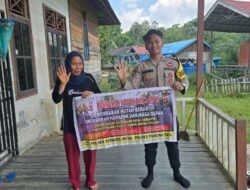 Polsek Permata Intan Rangkul Warga Bersama Cegah Bencana Kabut Asap Karhutla