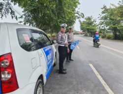 Antisipasi Lakalantas, Satlantas Polres Kapuas Pantau Arus Lalu Lintas Lingkar Luar Kota