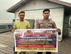 Bhabinkamtibmas Polsek Permata Intan Rangkul Masyarakat Cegah Aksi Membakar Hutan dan Lahan