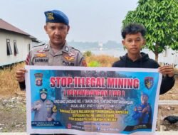 Satpolairud Polres Kapuas Laksanakan Patroli Perairan, Beri Imbauan Stop Penambangan Liar Di DAS Kapuas