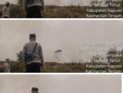 POLSEK KAPUAS TIMUR CEK TITIK HOTSPOT KARHUTLA DI HANDEL CEMPAKA DESA ANJIR SERAPAT TIMUR‎