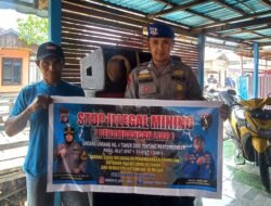 Satpolairud Polres Kapuas Laksanakan Patroli Perairan, Beri Imbauan Stop Penambangan Liar Di DAS Kapuas