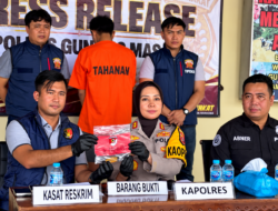 Press Release Serentak Penanganan Karhutla, Polres Gunung Mas Paparkan Pengungkapan Dua Kasus