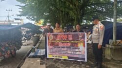 Wujudkan Gumas Bebas Asap, Personel Polsek Kurun Edukasi Warga  Larangan Bakar Lahan