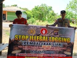 SOSIALISASI PENEBANGAN HUTAN SECARA LIAR (ILEGAL LOGING) OLEH PERSONIL POLSEK PULAU PETAK