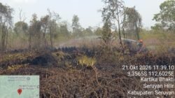 SATGAS KARHUTLA PADAMKAN SEJUMLAH TITIK API DI KECAMATAN SERUYAN HILIR TIMUR
