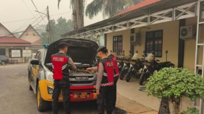 *PASTIKAN KESIAPSIAGAAN OPERASIONAL DAN PELAYANAN MASYARAKAT, SATSAMAPTA POLRES BARITO TIMUR LAKSANAKAN SERAH TERIMA PIKET PATROLI RANMOR R4*