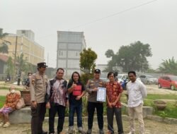 *Sambil Amankan Ibadah, Polsek Dusun Tengah Sosialisasikan Maklumat Kapolda Kalteng tentang Bahaya dan Sanksi Karhutla*