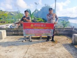 Personel Polsek Dusel Gencar Sosialisasikan Terkait Larangan Pungli Dengan Warga