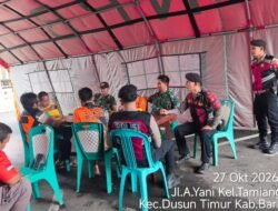 *TIM PATROLI PRESISI SAMBANGI POSKO KARHUTLA BPBD BARTIM, PANTAU PERKEMBANGAN TITIK API DAN HOTSPOT*