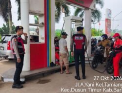 *CEGAH PENYALAHGUNAAN BBM BERSUBSIDI, TIM PATROLI PRESISI POLRES BARTIM IMBAU SPBU TOLAK PENGISIAN DENGAN JERIGEN DAN MOTOR MODIFIKASI*