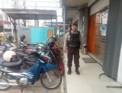 *Cegah Aksi Kriminalitas, Sat Samapta Polres Bartim Sisir Area Bank BRI, Pantau Parkiran dan Lingkungan Sekitar*