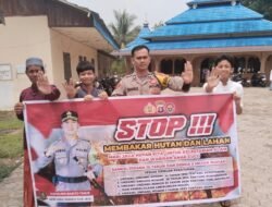 *CEGAH KARHUTLA SEJAK DINI, BHABINKAMTIBMAS POLSEK PATANGKEP TUTUI SOSIALISASIKAN LARANGAN MEMBAKAR LAHAN KEPADA JAMAAH MASJID NURUL ISLAM*